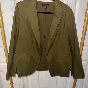 Lane Bryant Olive Green Women's Skirt Suit